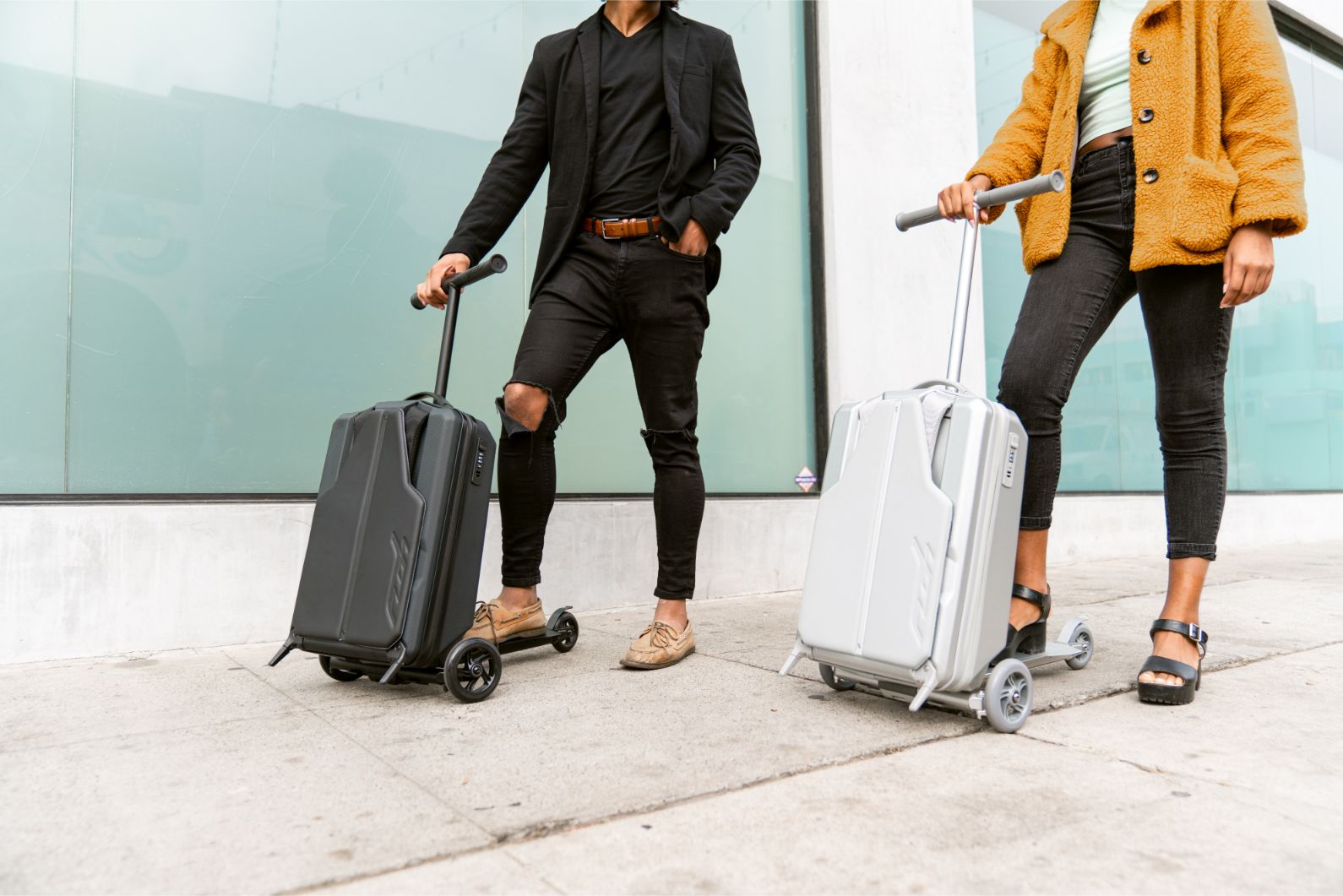 Black Scooter Luggage for Adults: Convenient Carry-On Option – Floh Luggage