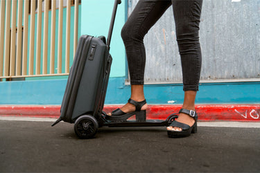 BLACK SCOOTER WITH SUITCASE SHAPE 4